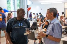 Faculty talk at the brunch