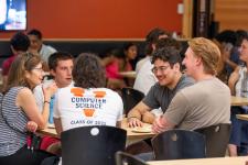 Students at the brunch