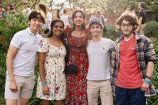 A group of students
