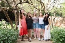 Student group poses