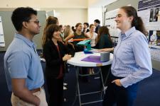Capstone students show off their project