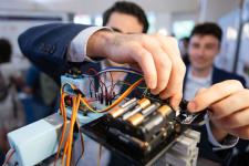 Capstone students adjust their project