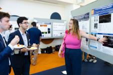 Capstone students show off their project