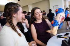 Capstone students show off their project