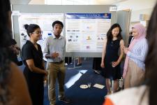Capstone students show off their project
