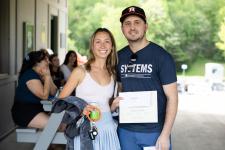 student award winner with Prof. Robert Riggs
