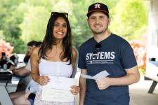 student award winner with Prof. Robert Riggs