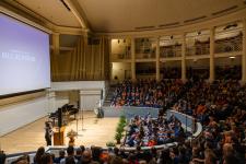 Old Cabell Hall memorial service