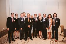 Bill Scherer with alumni