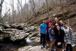 CHE graduate students on a hike in central virginia