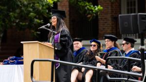 A student speaker