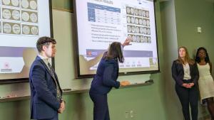 Students present their capstone project