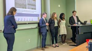 Students present their capstone project