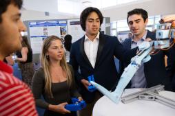 Capstone students show off their project