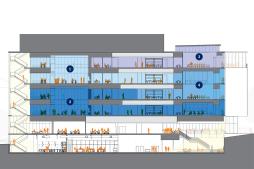 Elevation view of the proposed Whitehead Road Engineering Building