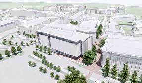 architect's rendering of the Whitehead Road Engineering Building